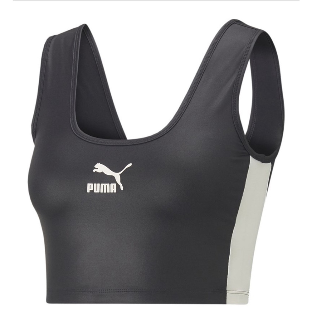 Puma Women’s T7  Shiny Cropped Top T-Shirt Size 3X New with Tags